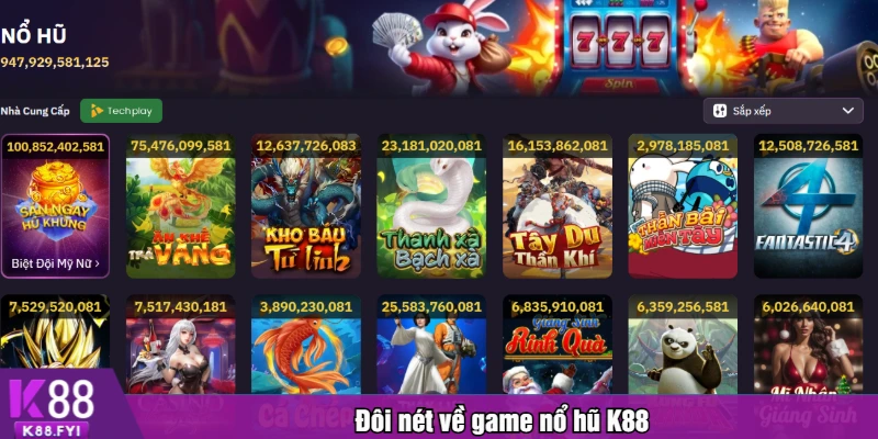 Đôi nét về game nổ hũ K88