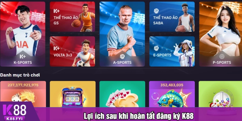 Lợi ích sau khi hoàn tất đăng ký K88