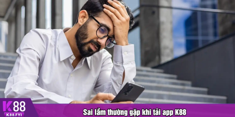 Sai lầm thường gặp khi tải app K88